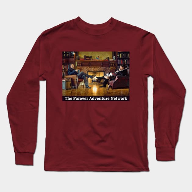 Tea Time with Sherlock Long Sleeve T-Shirt by Mac Jackson 